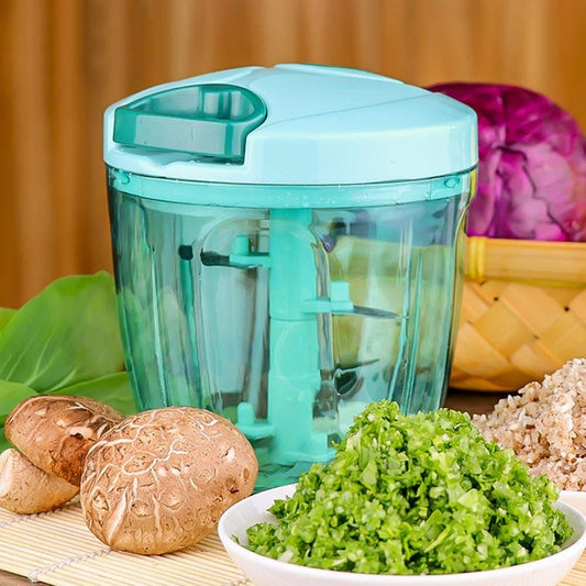 Handy Vegetable Chopper | Salad Maker Cutter (Pack of 1, blue)